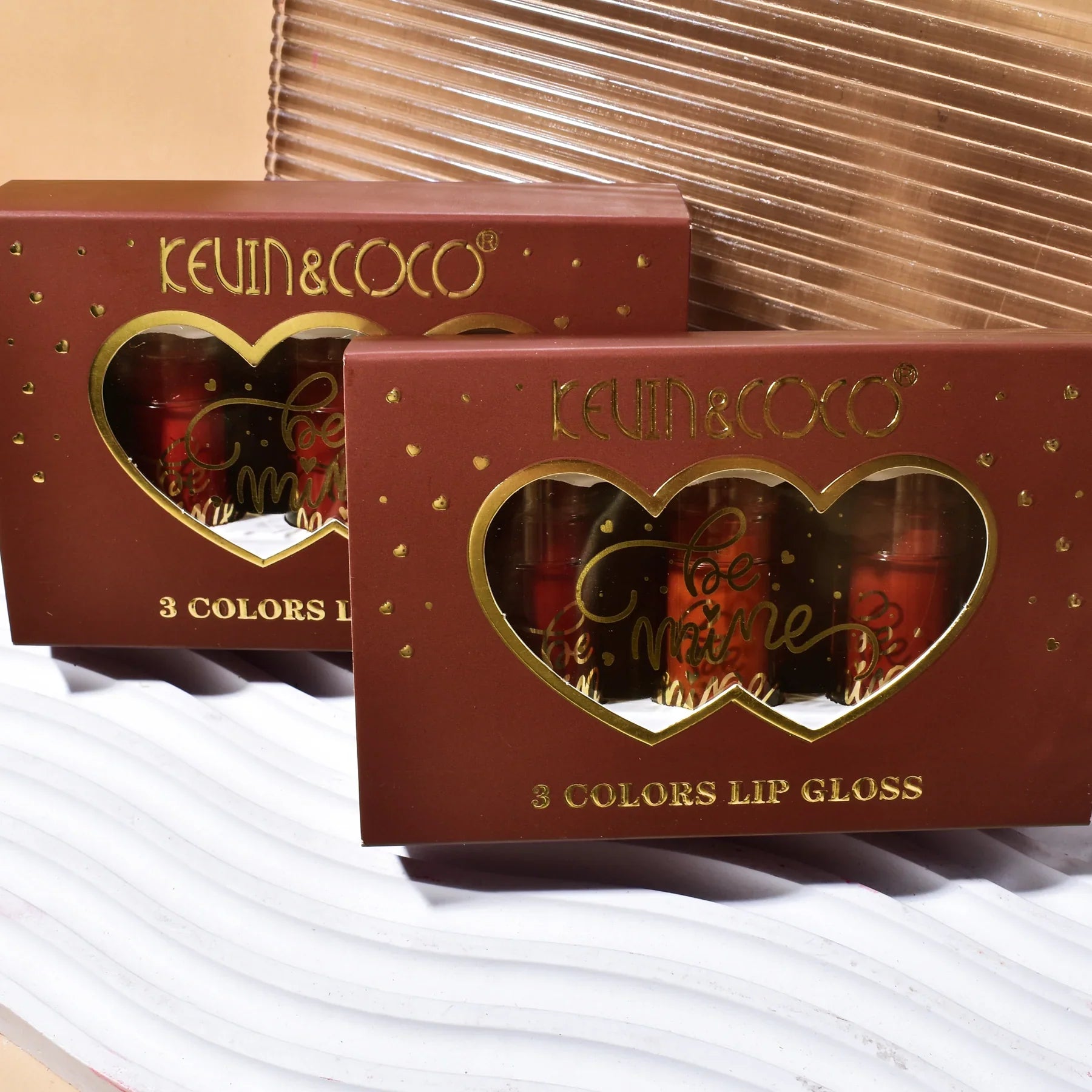 Kevin &   Coco Be Mine 3-Color Lip Gloss Set