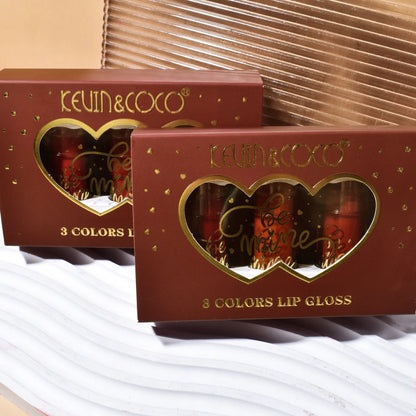 Kevin &   Coco Be Mine 3-Color Lip Gloss Set