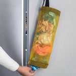 Hanging Mesh Grocery Bag Holder Storage Bag Dispenser