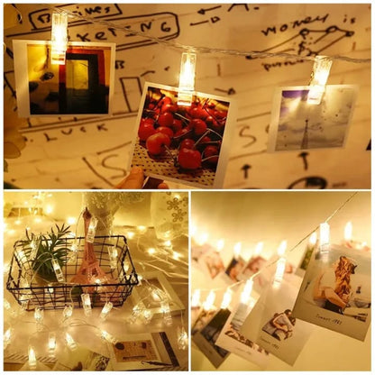 Plastic LED Photo Clip Paper Clip Battery Operated Fairy Light