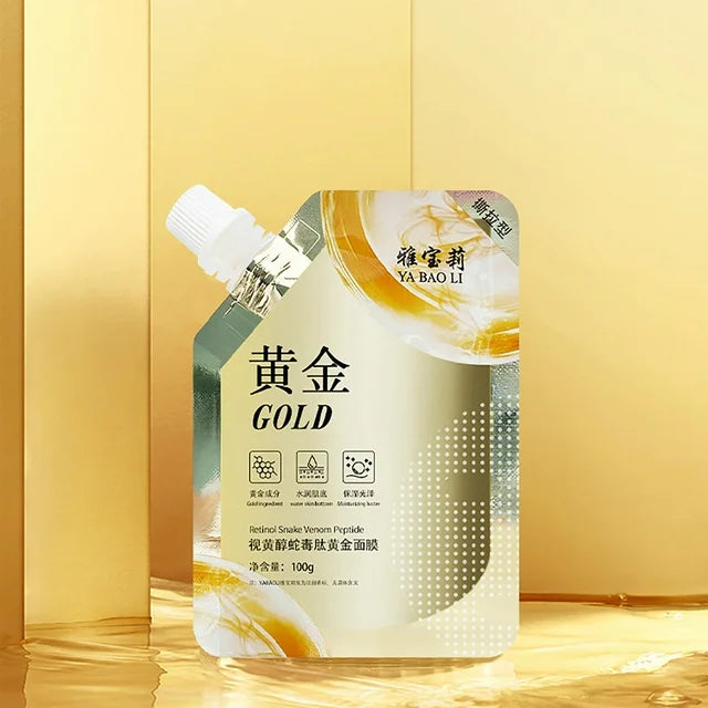 Retinol Gold Facial Mask Tear Off Mud Film Moisturizing Skin Care 100g