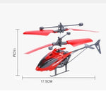 Mini Rechargeable Induction RC Helicopter Aircraft Airplane Toy