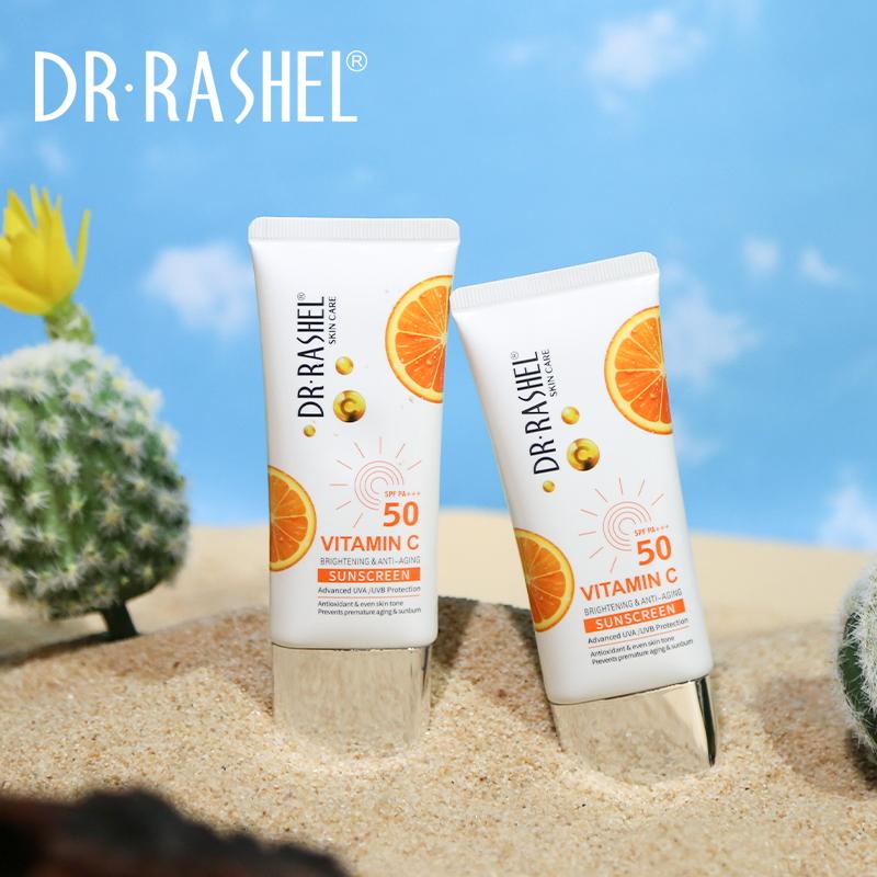 Dr Rashel Vitamin C Brightening & Anti Aging Suncream Sunscreen SPF50 - 50GM