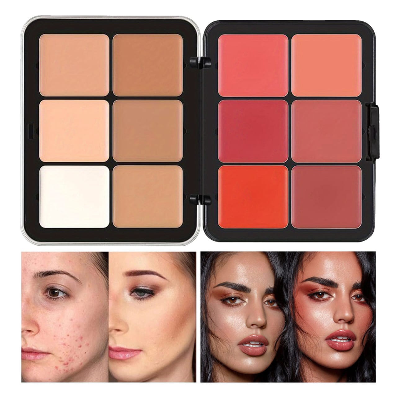 Trendy Carla Secret 12 Color Cream Concealer & Blush Palette