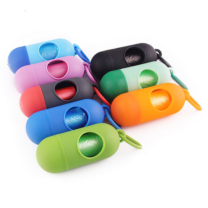 Capsule Shaped Pet Waste Bag Pamper Refill Dispenser Garbage Bag