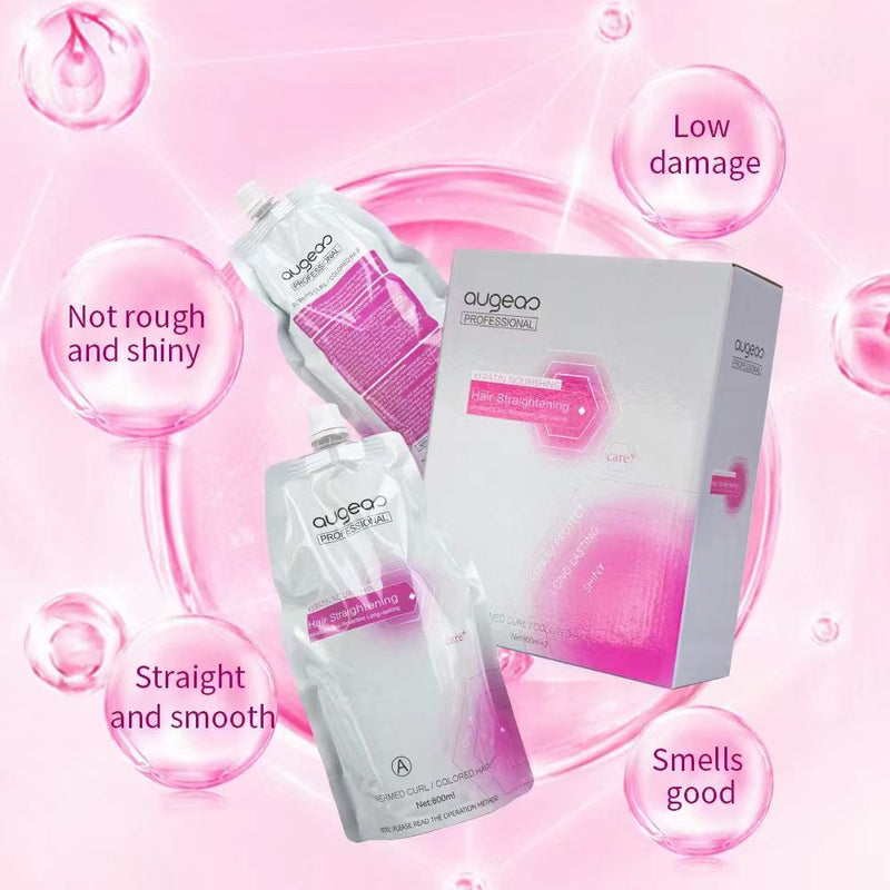 Augeas Rebonding Kit Pink 800ml Each Pouch