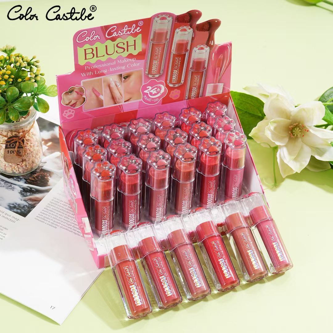 Color Castle Professional Makeup With Long Lasting Colors Blush 6Pcs Set