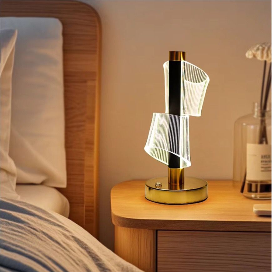 Modern LED Table Lamp Rechargeable Adjustable Night Light For Home And Office Decor