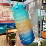 Sports Water Bottle With Straw 3Pcs Set