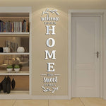 3D Mirrror Wall Sticker Welcome To Our Home The Sweet Family Acrylic Mirror Sticker