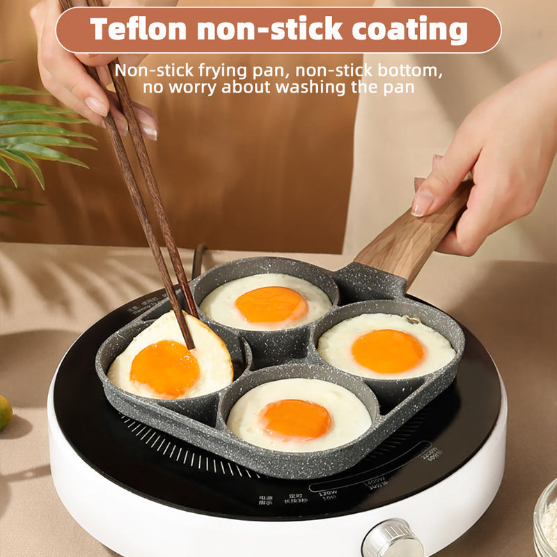 4 Round Hole Portion Fry Pan Non Stick