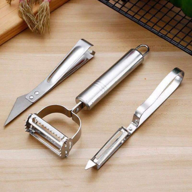 Stainless Steel Peeler Slicer Grater Set Pack Of 3