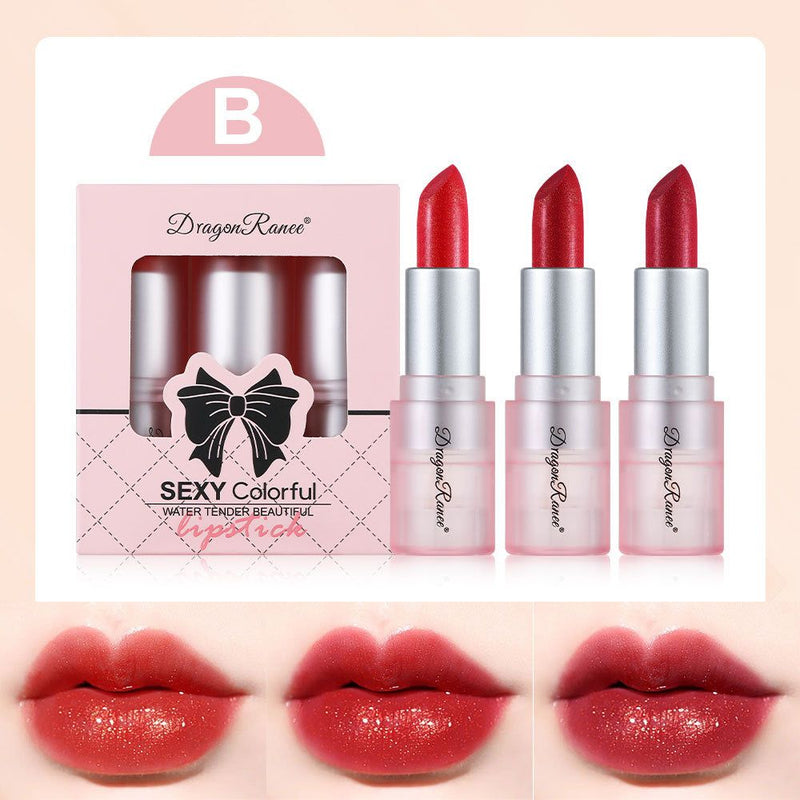 Dragon Ranee 3Pcs Sexy Colorful Lipstick Set