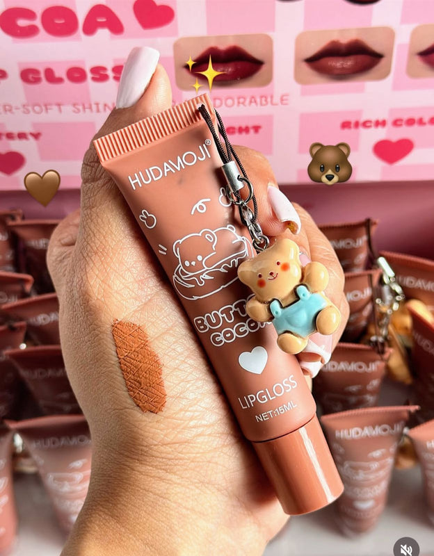 Hudamoji Cocoa Butter Bear Tube Lip Gloss 6pcs