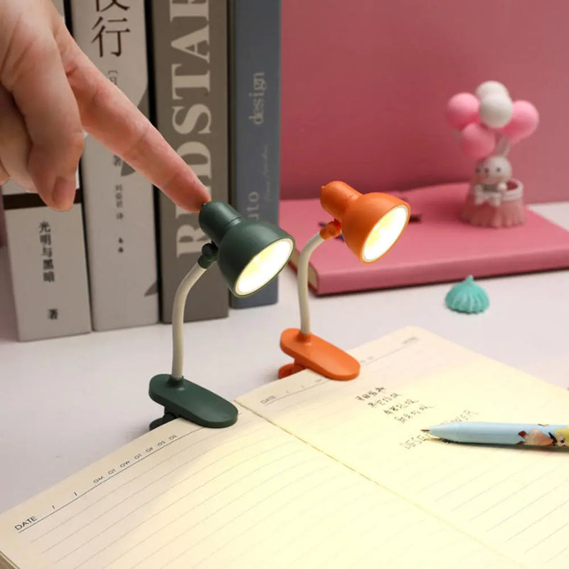 360 Rotatable Cute Mini LED Night Light Table Lamp With Mount Clip