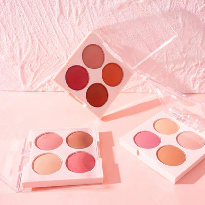 Hudamoji 4 Color Blusher 3Pcs Set