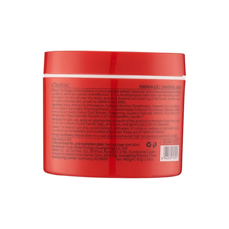 KORMESIC Papaya Gel Universal Balm Moisturize Whole Body Cream