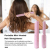 Mini 2in1 Professional Wireless Rechargeable Hair Straightener Curler Comb