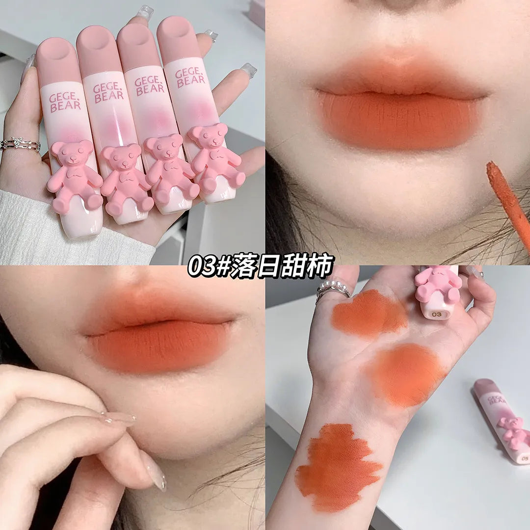Gege Bear Cute Bear Lip Gloss Pack of 6