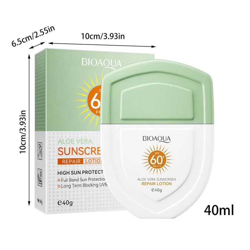 Bioaqua SPF60+ Pa+++ Aloe Vera Sunscreen Repair Lotion 40g