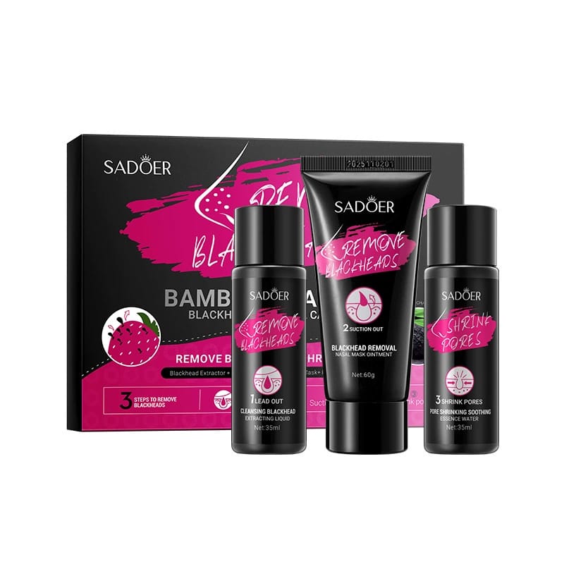 Sadoer Bamboo Charcoal Blackhead Removal Set