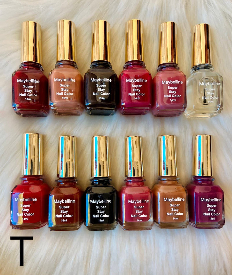 Maybelline Super Stay Nail Color Permanent 12pcs Set