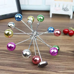 Magnetic Ferris Wheel Ornaments Perpetual Motion Physics Science Toy, Newton Pendulum Perpetual Motion Cradle