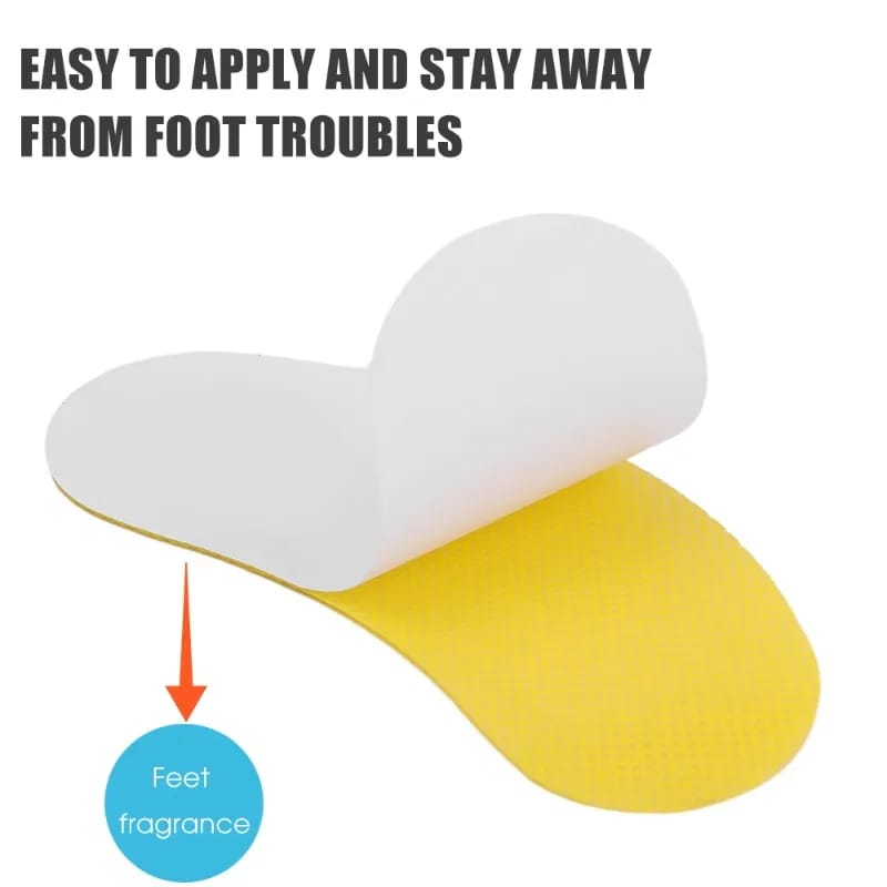 Shoes Insoles Deodorant Sticker Foot Odor Insole Sterilization Antibacterial 10Pcs Set