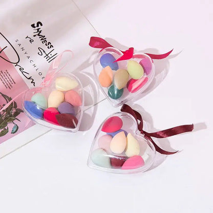 Make Up Sponge 6 Puff In 1 Heart Box