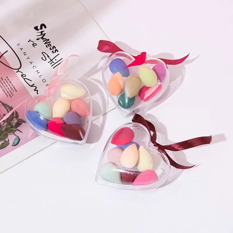 Make Up Sponge 6 Puff In 1 Heart Box