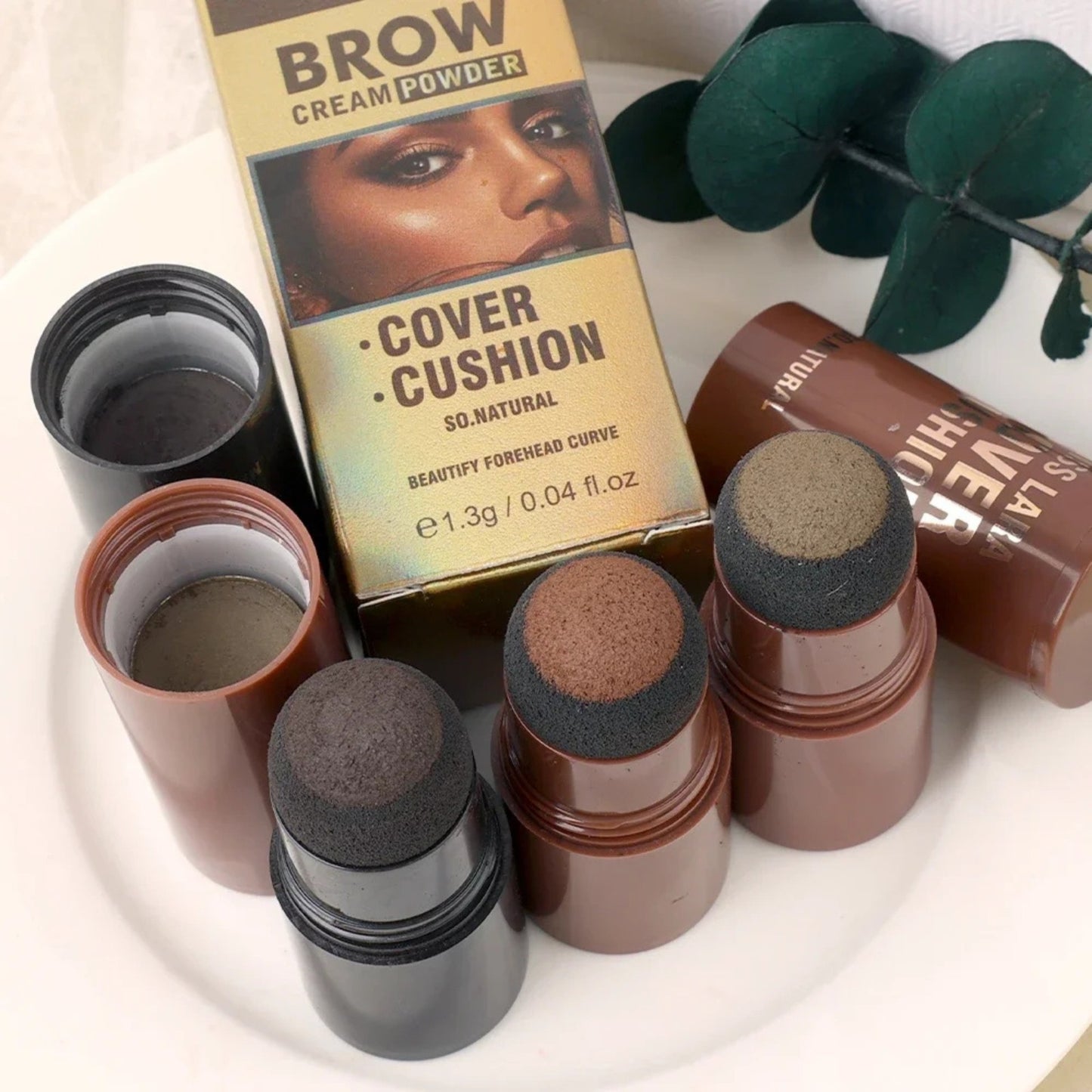 Miss Lara 2 in1 Cover Cushion Hairline & Eyebrows Shaping Stamp