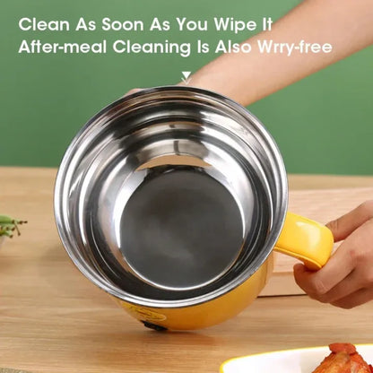 Multifunctional Electric Hot Pot Nonstick Cooker And Steamer Hot Pot With Lid 1.8L