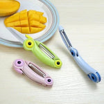 Multifunctional 2in1 Stainless Steel Portable Multicolored Cartoon Bird Mini Folding Fruit Knife Peeler