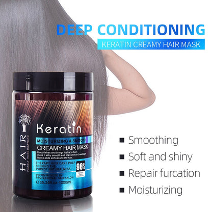 Keratin Moisturizing & Smooth Creamy Hair Mask 500ml