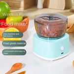 Mini Wireless Portable Rechargeable Electric Food Mixer Chopper Grinder