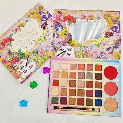 Igoodco 33 Colors Eye And Face Mullti Cube Fashion Palette Beauty For Ever Eyeshadow And Blusher Palette