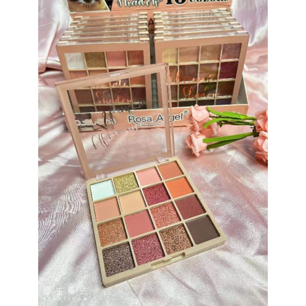 ROSA ANGEL 16 COLORS ULTIMATE EYESHADOW PALETTE PIGMENTED