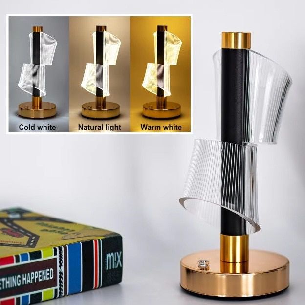 Modern LED Table Lamp Rechargeable Adjustable Night Light For Home And Office Decor