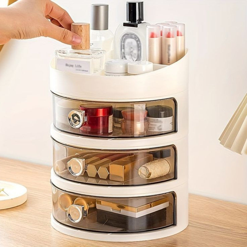 Desktop 3 Layer Drawer Jewellery And Cosmetics Organizer