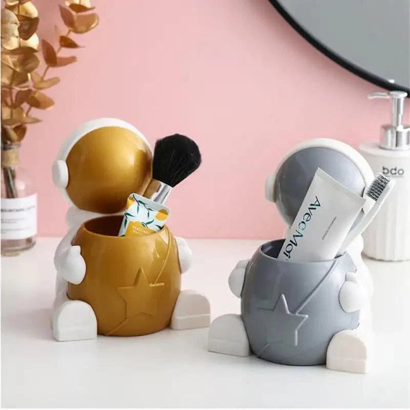 Multipurpose Astronaut Desktop Pen Holder Desktop Organizer