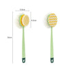 2in1 Double Sided Bath Brush Body Sponge And Scrubber Long Handle