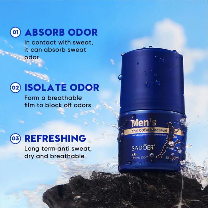 Sadoer Men's Deodorant Body Roller