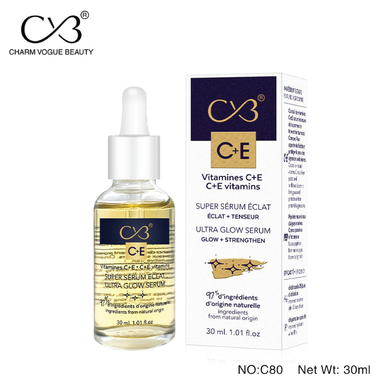 CVB Vitamin C+E Serum Vitamins Ultra Glow Serum Glow+ Strengthen 30ml