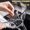 Multifunctional Acrylic Drain Bowl Transparent Strainer Basket Drain Bowl With Funnel