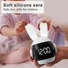 Cute Bunny Alarm Clock Rabbit Alarm Clock Alarm Clock With Ringtones Rechargeable Snoozing Night Light Clock