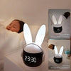 Cute Bunny Alarm Clock Rabbit Alarm Clock Alarm Clock With Ringtones Rechargeable Snoozing Night Light Clock