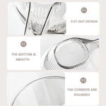 Multifunctional Acrylic Drain Bowl Transparent Strainer Basket Drain Bowl With Funnel