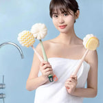 2in1 Double Sided Bath Brush Body Sponge And Scrubber Long Handle