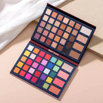 Beauty Glazed Mix & Match 68 Colors Professional Glitter Matte Shimmer Eyeshadow Palette With Highlight Bronze Blush