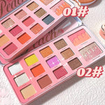 Biya Sweet Peach 12 Color Highlighter Shimmer Eyeshadow Palette